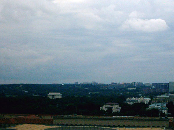 blick vom old post office richtung lincoln memorial